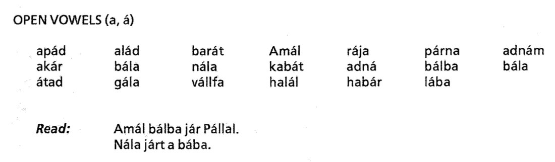 Open Vowels (a, á) screenshot